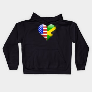 Half American Half Jamaican - Gift for Jamaican From Jamaica Kids Hoodie